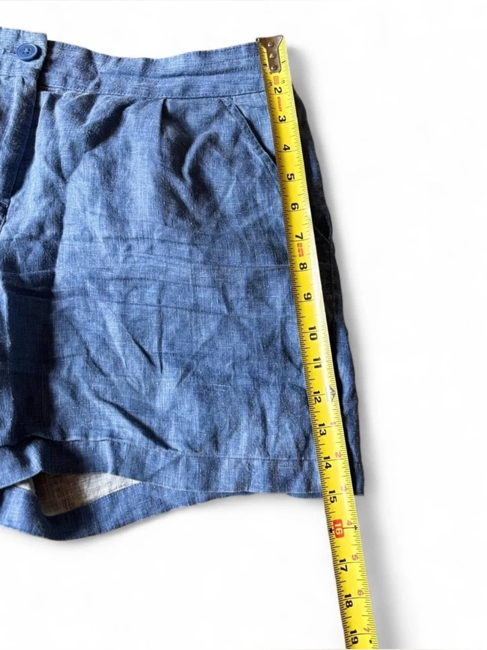 Tommy Bahama Blue Linen Shorts women’s Size 10